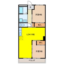 カーサプリメールの物件間取画像